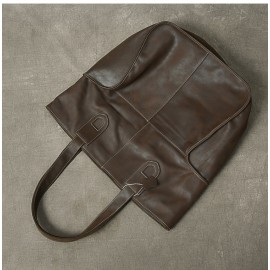 Brown Leather Tote Work and Travel Leather Bag
