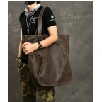 Brown Leather Tote Work and Travel Leather Bag