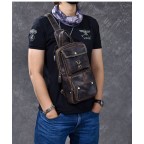 Personalized Leather Chest Packs Men