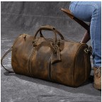 Mens Leather Travel Bag