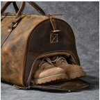 Mens Leather Travel Bag