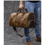 Mens Leather Travel Bag