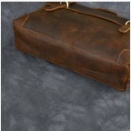 Leather Briefcase Men Messenger Bag