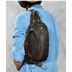 Leather Chest Packs Men