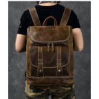 Personalized Leather Men Backpack