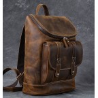 Personalized Leather Men Backpack