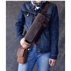 Leather Chest Packs Men