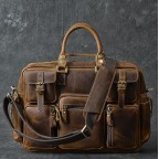 Leather Messenger Shoulder Bag