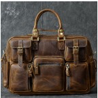 Leather Messenger Shoulder Bag