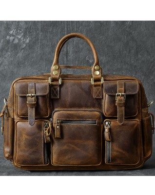 Leather Messenger Shoulder Bag