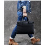 Leather Briefcase Men Messenger Bag