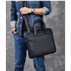 Leather Briefcase Men Messenger Bag