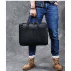 Leather Briefcase Men Messenger Bag