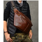 Leather Chest Packs Men