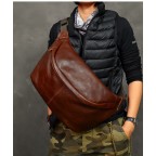 Leather Chest Packs Men